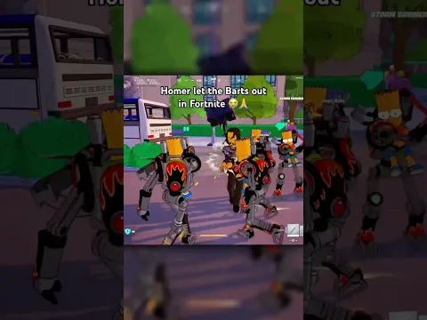 HOMER LET THE BARTS OUT IN FORTNITE 💀