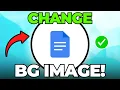 How to Change Background Image in Google Docs