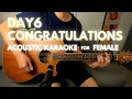 Lagu Day6 - Congratulations (acoustic karaoke for female, 3 semitones higher) with Lyrics