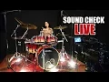 Sound Check My New Drum Set for LIVE Drum Cover - Nur Amira Syahira