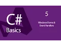 C Programming Tutorials Beginners 05 Windows Forms and Event Handlers