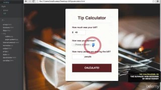 010 Javascript Project Program a Tip Calculator Part II