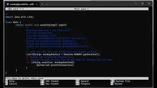 java p90x exercise tracker part5