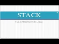 Stack Concept in Java Data Structures ISC Syllabus