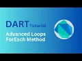 Loop through list and map ForEach method Flutter Dart Tutorial in Part-19