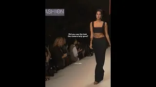 The Level Of Aura She Carries Yasmeenghauri Yasmeen Supermodel Ysl 90s Fashionmodel Shorts 