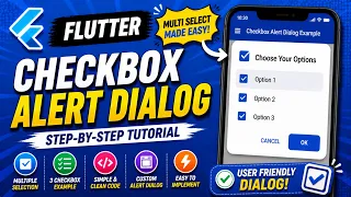 FLUTTER ANDROID - CHECKBOX ALERT DIALOG TUTORIAL