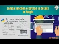 Lamda Function of python details in python
