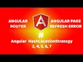 How to fix 6 page error Angular stops working when refreshing