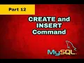 Create and Insert Command in SQL Database Management System - In Hindi Database for beginners