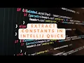 Refactoring in Intellij Extract Constant