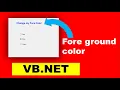 How to change foreground Color in vb net change text color using Button Vb NET
