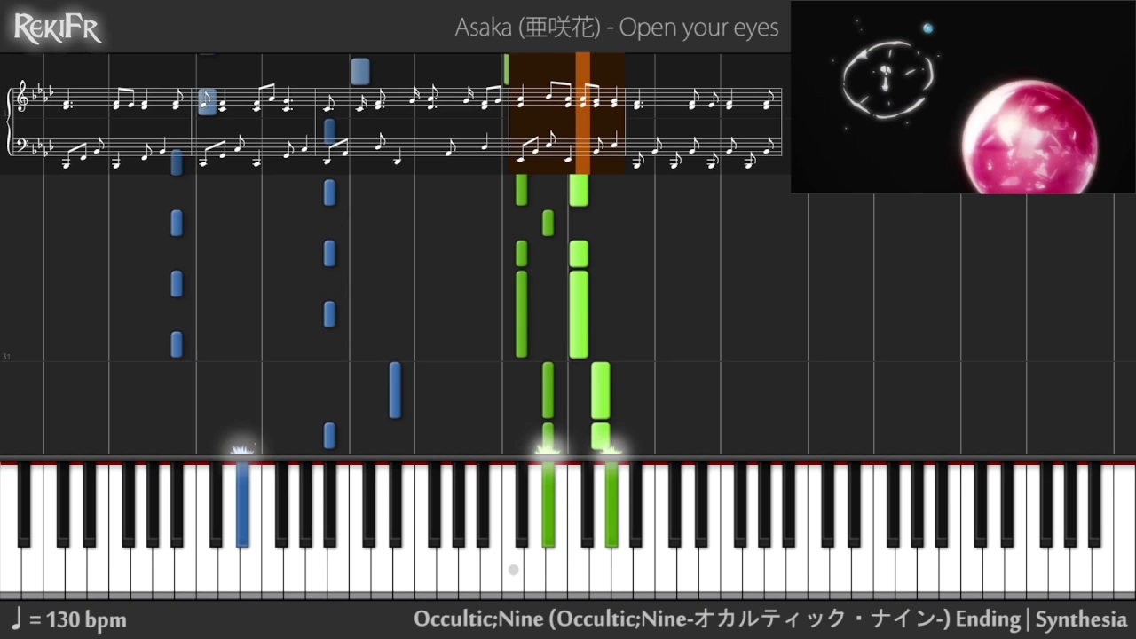 【TV】Occultic;Nine Ending - Open your eyes (Piano)