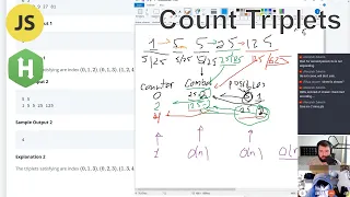 Medium Count Triplets Hackerrank javascript dictionaries