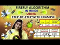 Firefly Algorithm In Hindi Numerical Example xRay Pixy