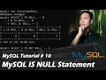 SQL Tutorial 10 IS NULL Clause - CodeLikeLD Tagalog Tutorials