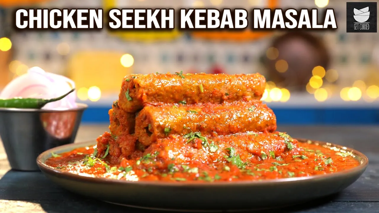 Chicken Seekh Kebab Masala   Seekh Kebab Gravy   Plant Based Chicken Recipe By Varun   Get Curried