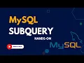 What is Subquery Hands-On MySQL