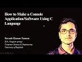 How to Make a Console Using C Language