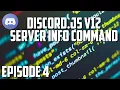 Discord js v12 Bot Tutorial - Serverinfo Command ADVANCED Episode ghost