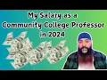 My Salary as a Community College Professor in 2024