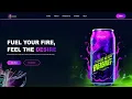 Energy Drink Website Using HTML CSS Step by Step Tutorial Fast Code