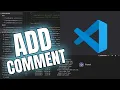 How to Add Comment in Visual Studio Code 2025