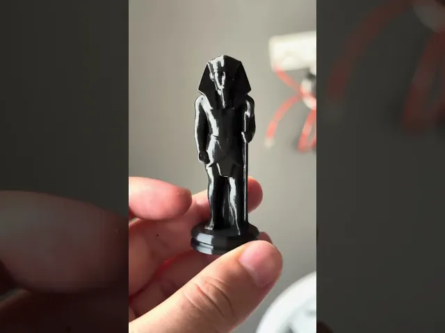 Ancient Egyptian Chess Set - Pharaoh & Anubis Tabletop Pieces 3D Print video thumbnail