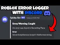 Roblox To Discord Error Logger With Webhooks Model in Discord