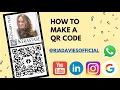 How to make a QR code