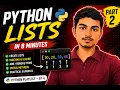 Python Lists in 8 Minutes Python Tutorial for Beginners Part 2