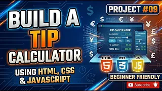 Modern Tip Split Calculator Project of 100 Js Project Series