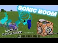 How to make a sonic boom weapon in vanilla Minecraft java