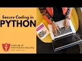 Secure coding in Python