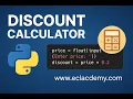 Building a Discount Calculator App in Python