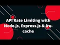 Mastering API Rate Limiting with Node js Express js lru-cache