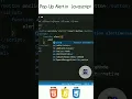 pop up Alert in Javascript