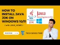 How to Install Java JDK 19 on Windows 11 with JAVA - HOME