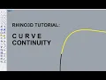 Rhino 3D Tutorial Essential NURBS curve continuity knowledge