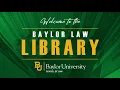 Baylor Law Library Tour for Incoming Students