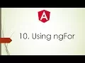 10 Angular 2 4 Tutorials For Beginners Using ngFor
