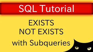 SQL Tutorial - NOT EXISTS Database Tutorial 5i
