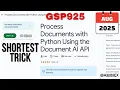 NEW 2025 Process Documents with Python Using the Document AI API