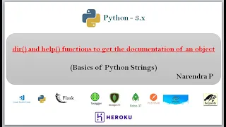 Python Scripting dir and help functions to get the documentation of an object - 23