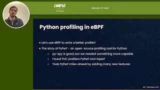 Low Overhead Python Application Profiling using eBPF Conf42 Python