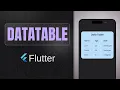 DataTable widget Flutter