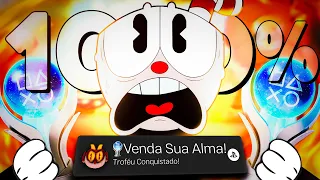 EU FIZ 100% DE CUPHEAD... E FOI INSANO
