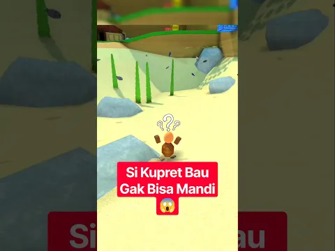 si kupret bau gak bisa mandi hari ini #shorts #superbearadventure