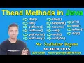 Thread Methods in Java Java Thread Class Methods Java Programming in Telugu