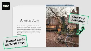 GSAP Scroll Animation Stacked Cards with Clip-Path ScrollTrigger ScrollSmoother